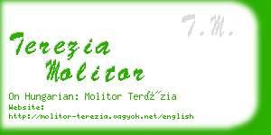 terezia molitor business card